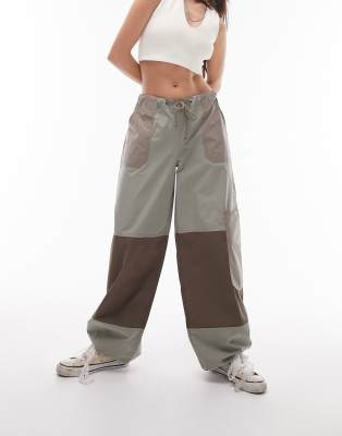 Topshop green hot sale cargo pants