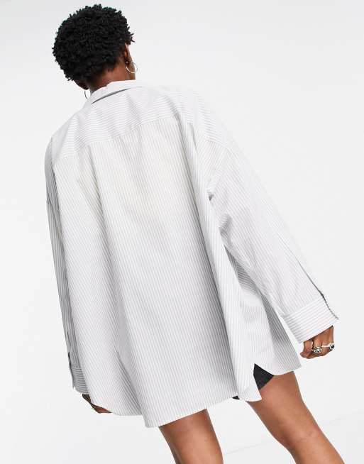 topshop oversized poplin shirt