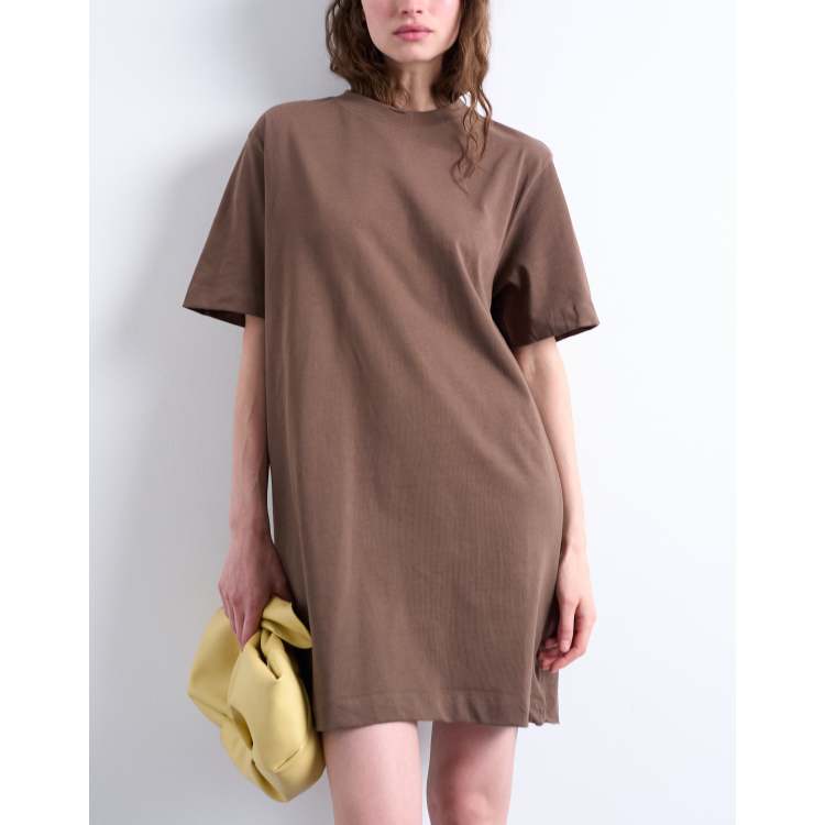 chocolate brown t shirt dress Topshop - T-Shirt - Women - Cotton - XS Knit Wingtip Shoes With Jeans Lace Variant:Peacock size 0