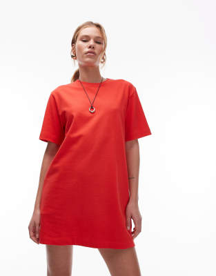 Topshop Oversized Premium Short Sleeve T-shirt Dress