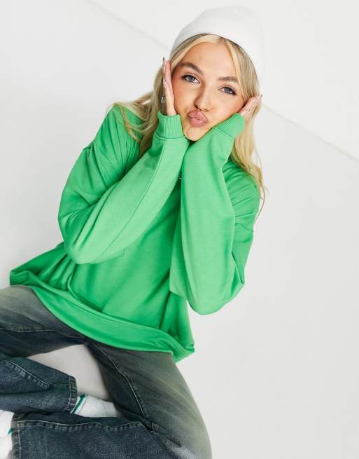 Topshop on sale green hoodie