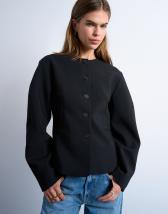 COLLUSION soft knitted roll neck in BLACK