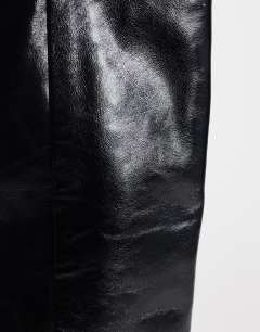 Model wearing Pablo real leather pull on western boot in black