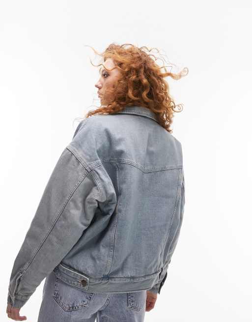 Oversized Padded Denim Jacket