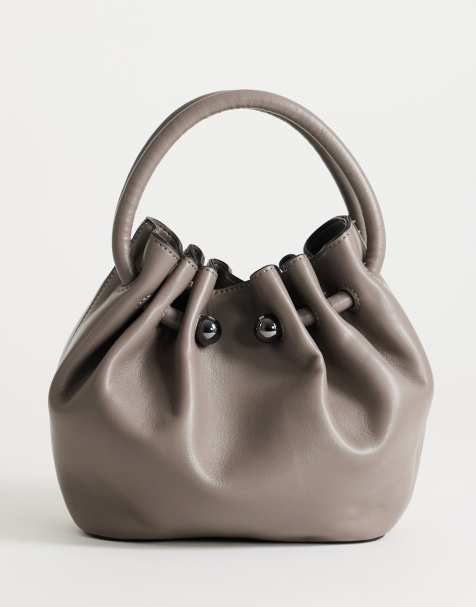 Topshop Paige medium ring-hank taske i grå - view 1