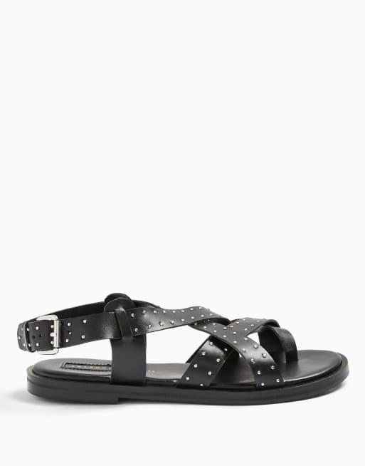 Topshop paige studded sandal in black