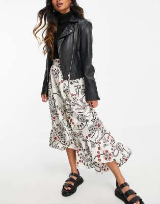 Jigsaw paisley hotsell wrap midi skirt