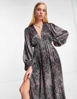 topshop paisley maxi dress