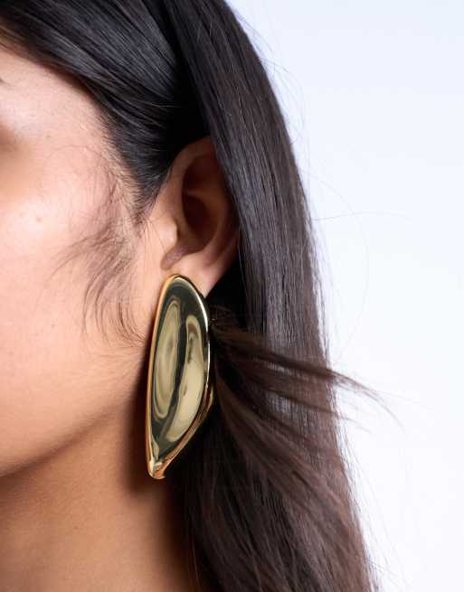 Topshop Paloma statement earrings in gold