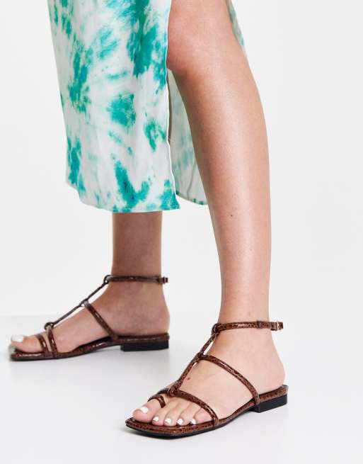 Topshop store tan sandals