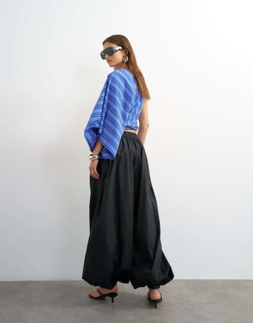 Topshop - pantalón balloon extragrande en negro, 3 de 5