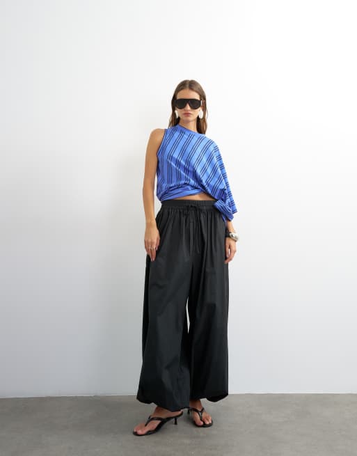 Topshop - pantalón balloon extragrande en negro, 4 de 5