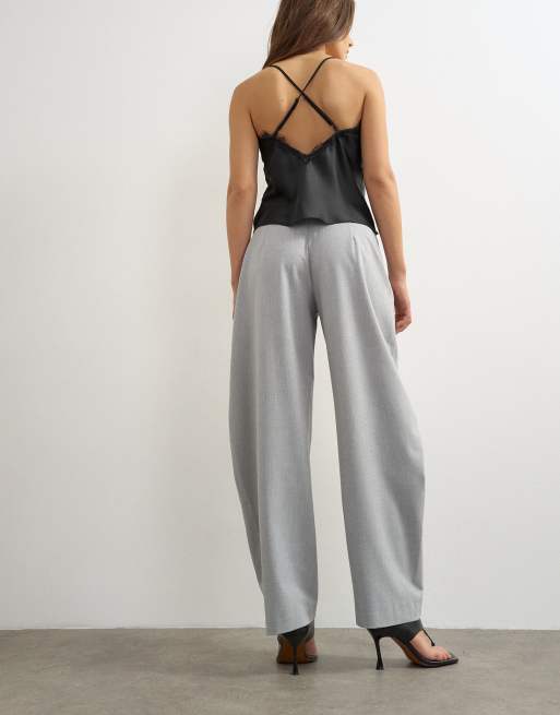 Topshop pantalon barrel à rayures grises, 3 de 9