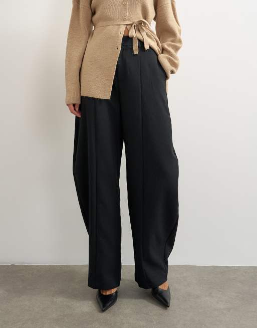 Topshop pantalón barrel de conjunto en negro, 5 de 5