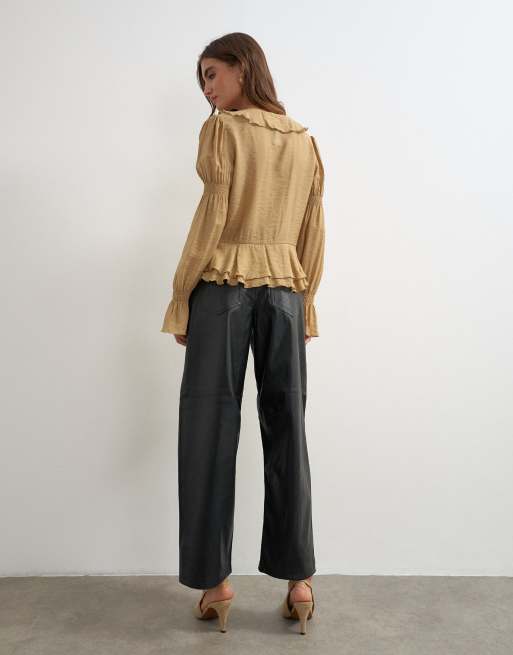 Topshop pantalon barrel noir, 4 de 5