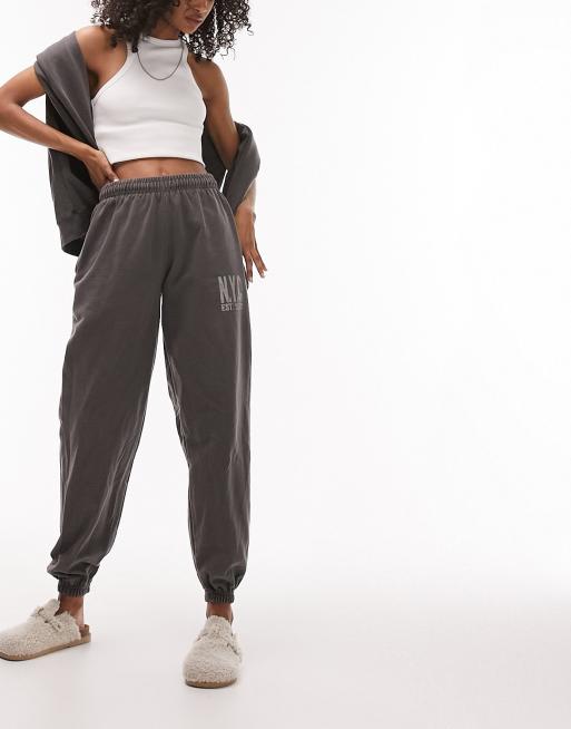 Pantalon De Jogging Topshop Taille 6 - Imprimé Floral - Coupe Décontractée - Tissu Crêpe Léger