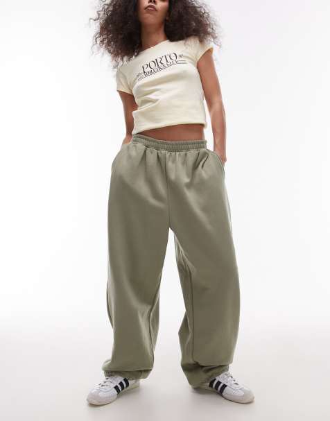 Topshop - Pantalon de jogging oversize resserré aux chevilles - Kaki - view 1