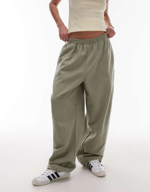 Topshop - Pantalon de jogging oversize resserré aux chevilles - Kaki, 2 de 5