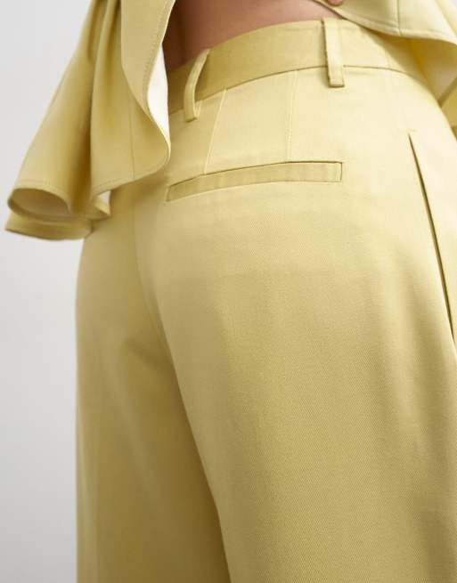 Topshop - Pantalon d'ensemble ample et élégant à pinces - Babeurre, 2 de 5