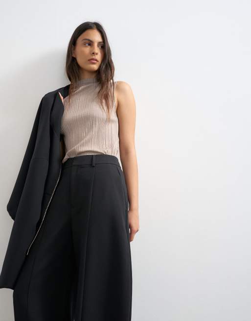 Topshop - Pantalon d'ensemble coupe barrel - Noir , 2 de 5