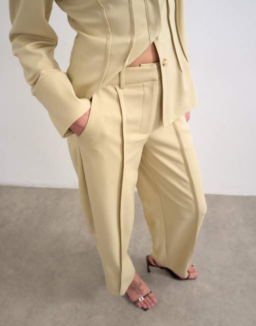 Topshop - Pantalon d'ensemble large et souple - Sauge, 3 de 5