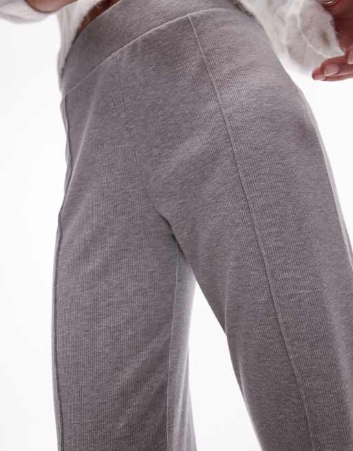 Petit Pantalon Gris Côtelé Topshop - Taille UK 6 (petites), Occasion Très Bon état