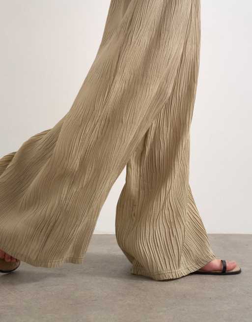Topshop pantalon droit plissé beige, 3 de 5