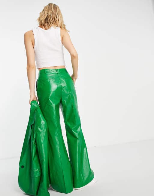 Pantalon best sale enduit vert