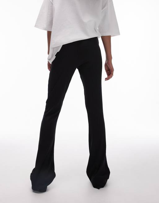 Topshop - Pantalon évasé côtelé coupe ajustée - Noir, 2 de 5