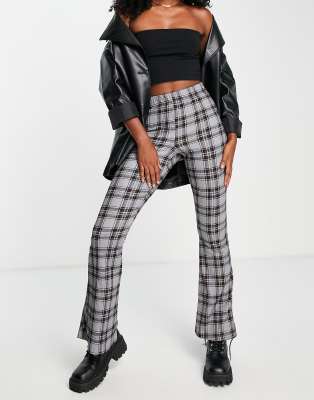 Tenue 3 Pièces Fille - Haut Caraco + Pantalon Évasé + Chemise à Carreaux, Style Décontracté Chic, Coton/Polyester