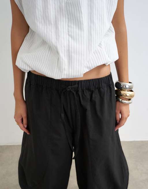 Topshop - pantalón horseshoe técnico negro, 3 de 5