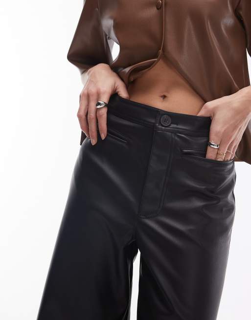 Pantalon Topshop Rétro Ourlet Flick - Taille UK 10 Noir Et Multicolore - Neuf Avec étiquette