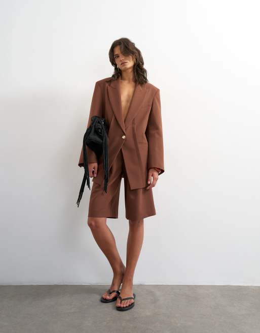 Topshop - Coordinato oversize marrone, 3 di 3