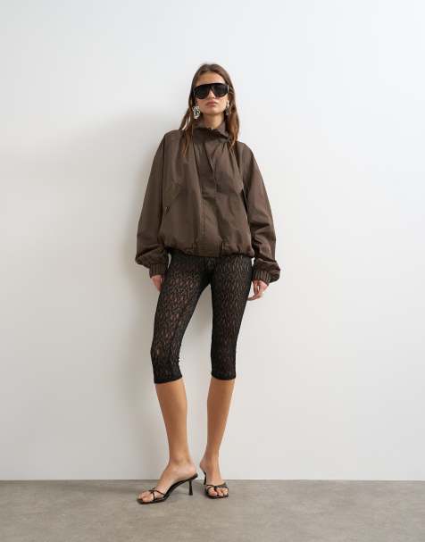 Topshop - Pantalones capri negros de encaje - view 1