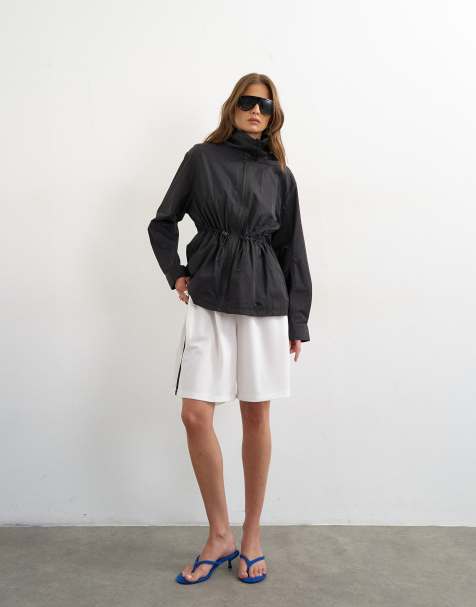 Topshop - pantalones cortos deportivos con detalle de rayas en crudo - view 1