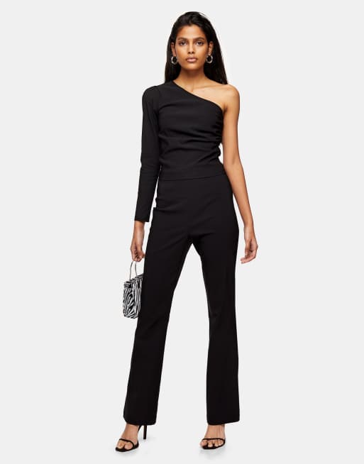 Topshop - Pantaloni a zampa neri, 3 di 4