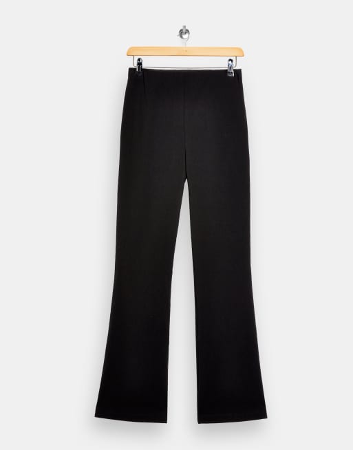 Topshop - Pantaloni a zampa sartoriali neri, 4 di 4
