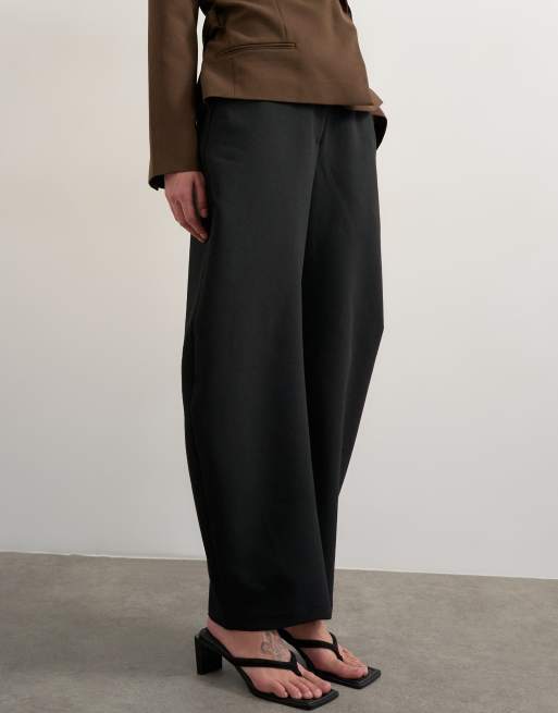 Topshop - Pantaloni bombati sartoriali neri in coordinato, 5 di 5