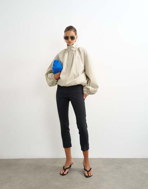 Topshop - Pantaloni capri neri lunghezza 3/4 - view 1