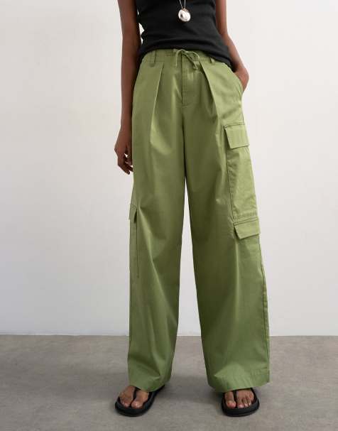 Pantaloni Cargo Jogging Larghi Per Ragazze – Vita Alta Con Coulisse, Gamba Ampia, Perfetti Per Scuola E Tempo Libero