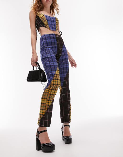 Tartan leggings clearance topshop