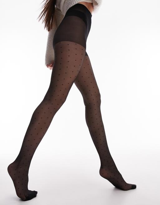 Topshop - Panty met polkadots in zwart, 3 van 4