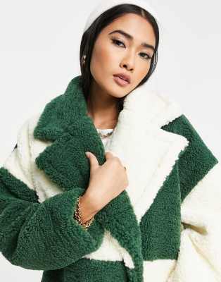 topshop sherpa coat