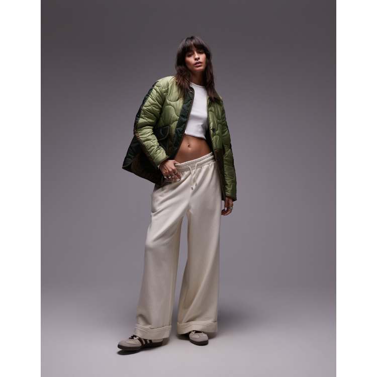 Topshop patchwork quilted liner jacket in multi | ASOS