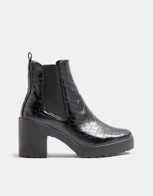 topshop alpha platform chelsea boot