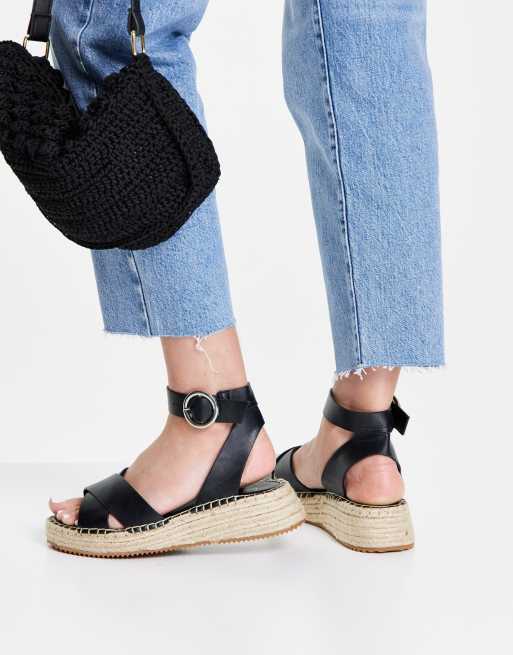 Topshop - Peanut - Espadrilles nere