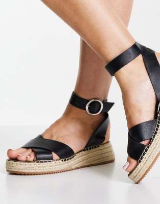 sandalen espadrilles schwarz