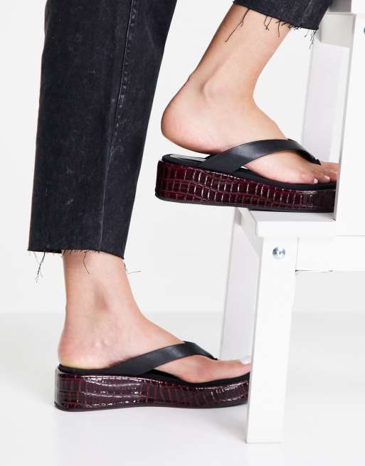Topshop – Pearla – Svarta sandaler med tårem, 3 av 4