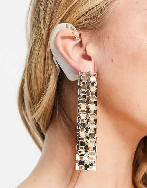 Topshop - Pendants d'oreilles style chaîne de montre - Doré, 4 de 4