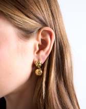 Topshop Penn waterproof stainless steel mini drop stud earring in gold